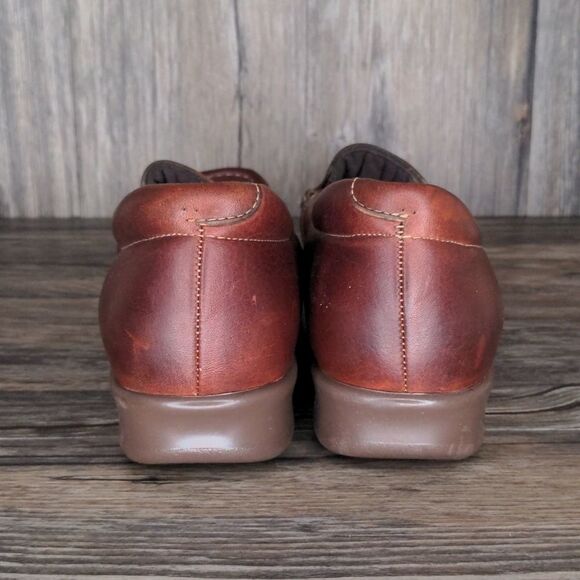 SAS Twin Slip On Leather Brown Loafer SZ 8.5 N - Picture 4 of 6